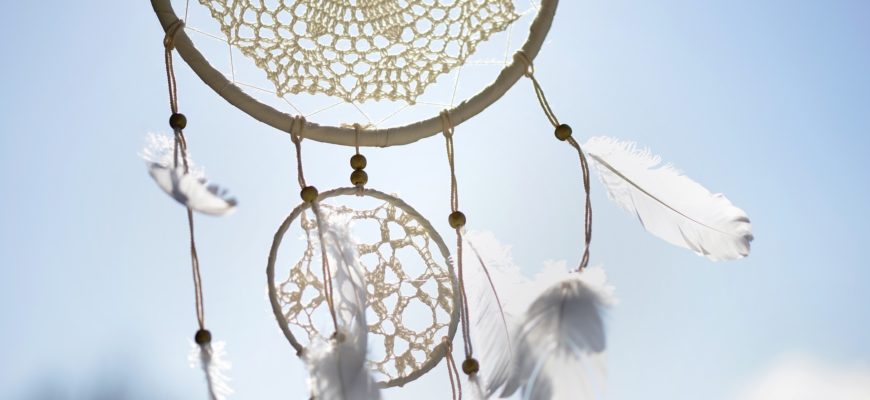 Dream catcher in the wind